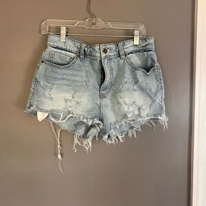 Pistola Women's Blue Jean Shorts with Stars size 30